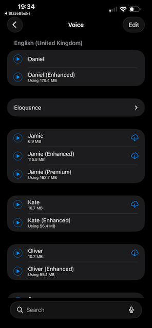 Long-press context menu on a book cover showing shelf and delete options